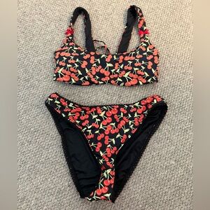 Dippin' Daisy's Black and Red Bikini Set